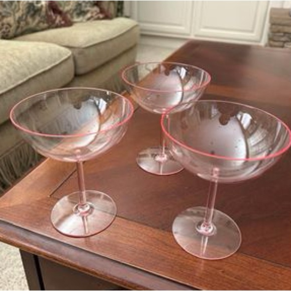 Pink Coupe Glasses for Bachelorette Set of 8